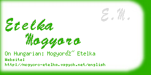 etelka mogyoro business card